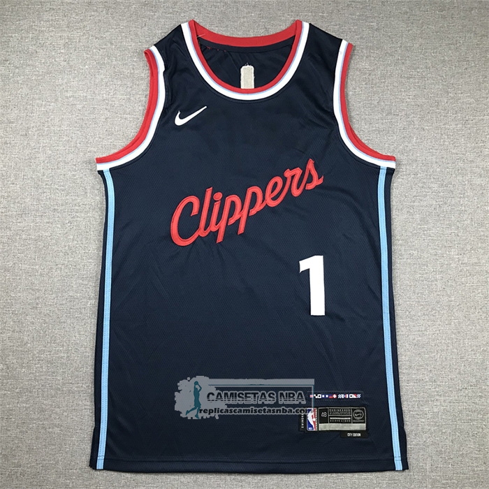Camiseta Los Angeles Clippers James Harden NO 1 Icon 2024-25 Azul